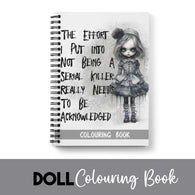 Creepy Doll Colouring Book